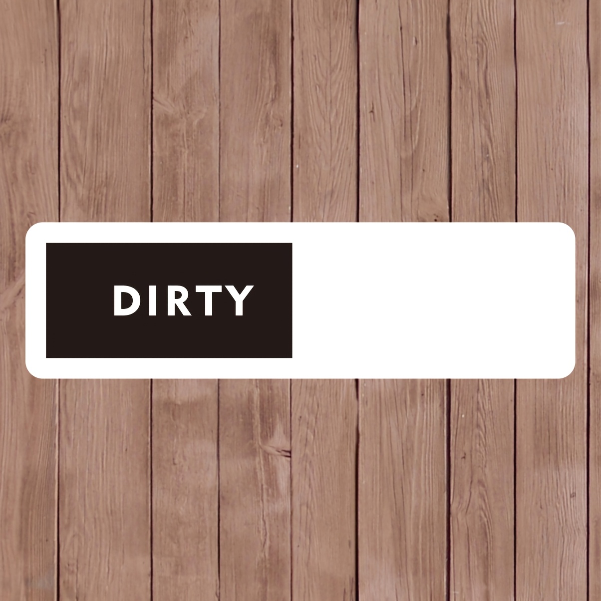 Mini Dishwasher With A Dirt And Cleaning Logo, Oversized 3.9 X 1.1 Inches, , Easy To Read And Not Easily Scratched, Self-adhesive For , Glossy Surface