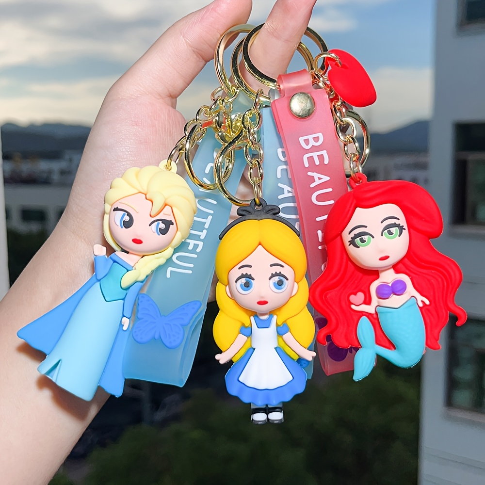 

Disney Anime White Keychiain Cartoon Pendant Keychain