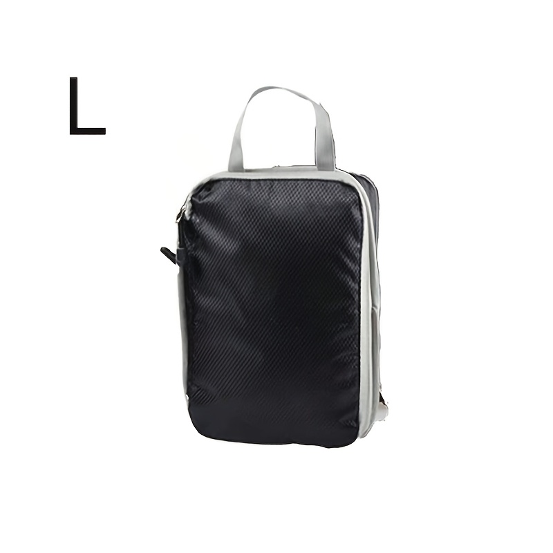 TEMU 1/3pcs Compressible Travel Storage Bags, Ideal For Organizing Various Items - Features Double-layer Zipper Compression Design, Easily Fits