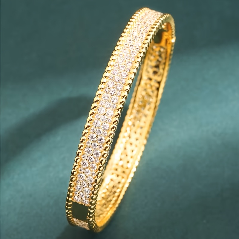 Women's 18K Gold Plated 925 Sterling Silver Hypoallergenic Bracelet