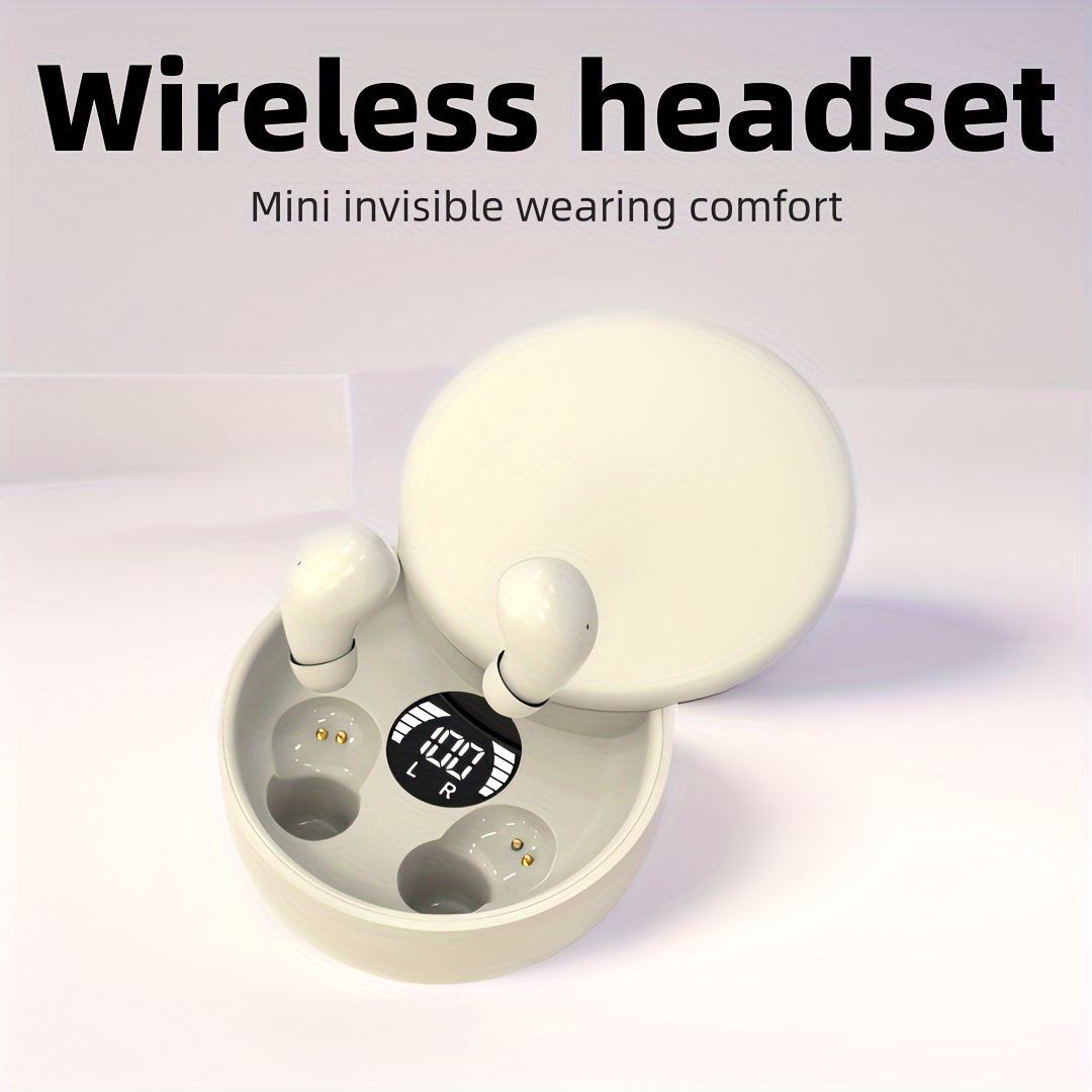 

Invisible Smallest Mini Earbuds For Small Ears , Discreet Low Profile Wireless Tiny Micro Hidden Headset With Microphone Small Headphones