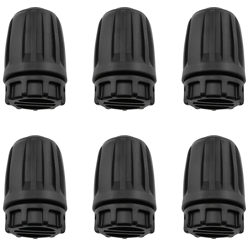 Image of 6pcs Irrigation Fittings End Caps, 16mm Drip Tubing Reverse Nut Connector Anti-fall 1/2 Inch Garden Lawn Irrigation System Plug Components, 1/2 Inch Irrigation Tube End Cap Additions