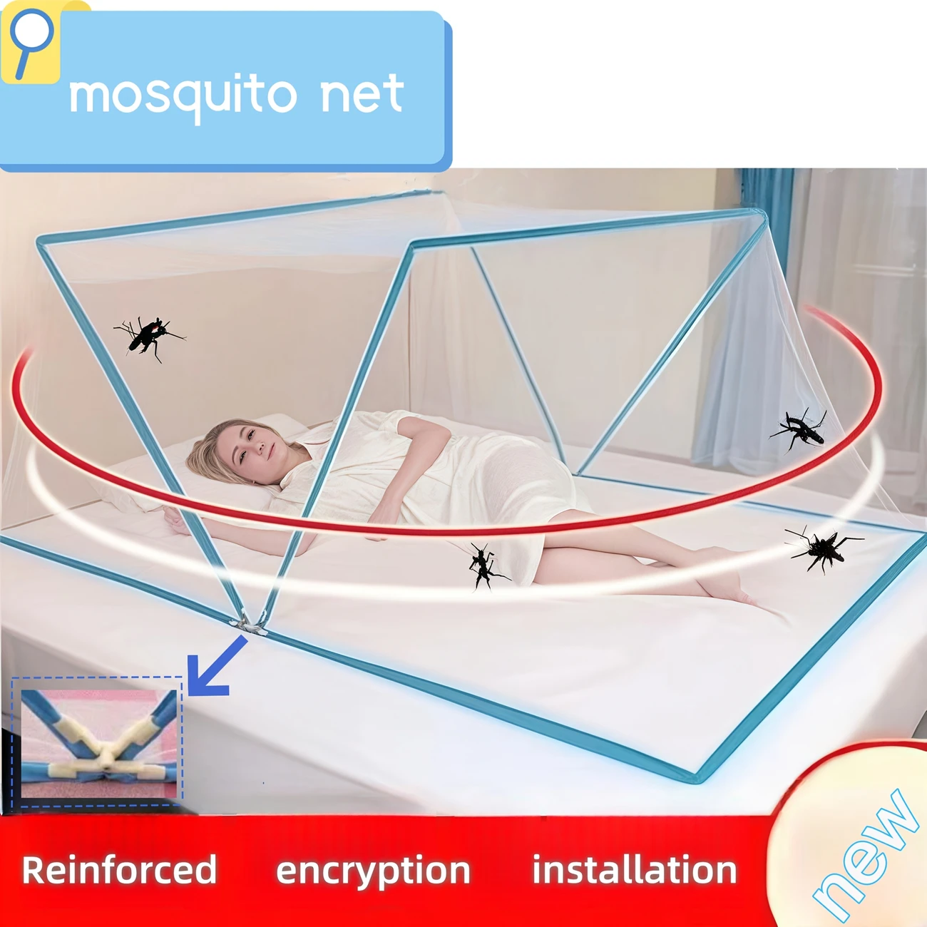 1pc installation foldable mosquito net anti fall anti mosquito mosquito net outdoor portable mosquito net patios and camping bedrooms dormitories and outdoor use must have mosquito net for flowers and vegetables mosquito repellent details 0