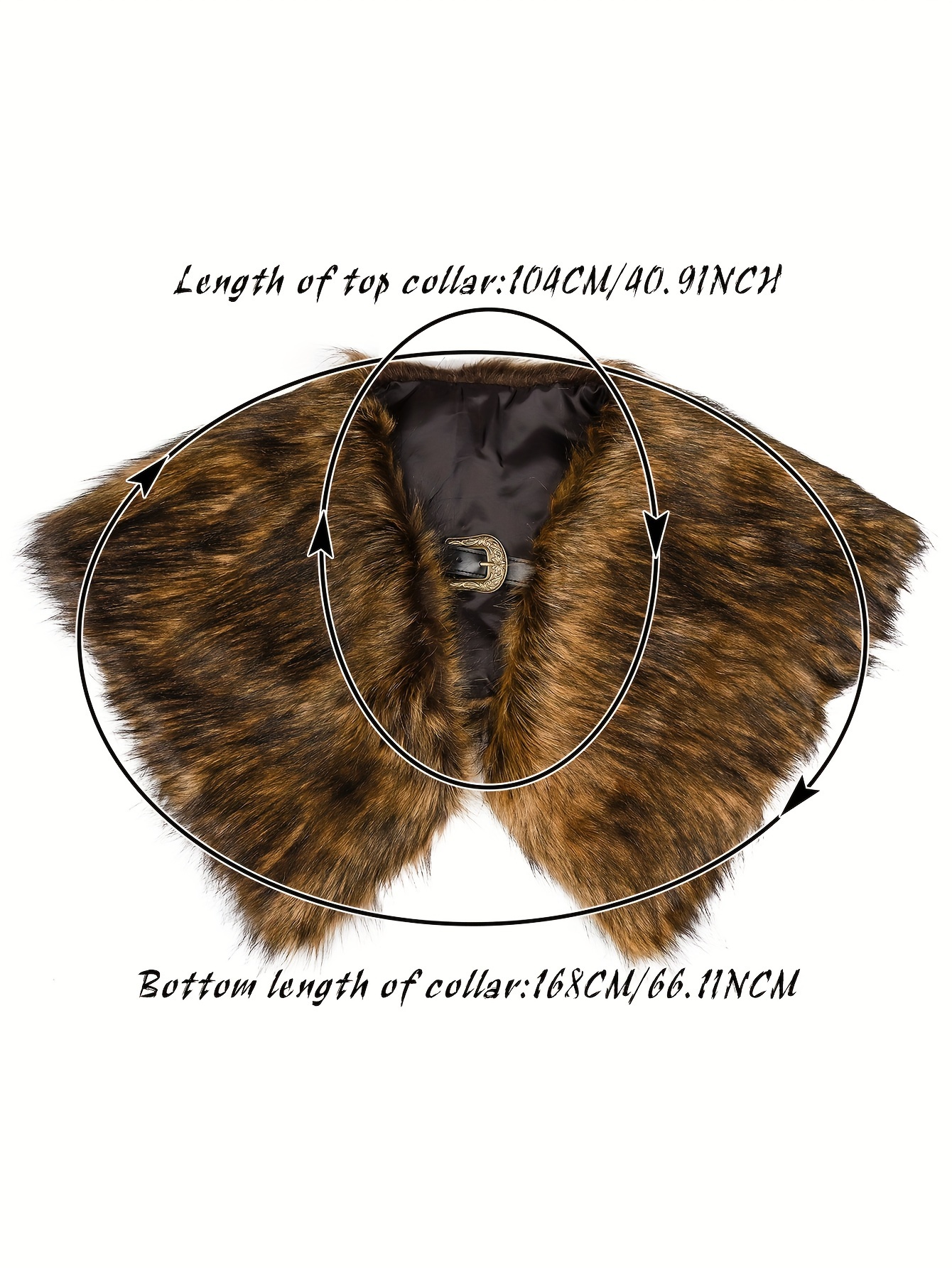 Viking kraag van imitatiebont, Viking mantel, middeleeuwse sjaal sjaal, Viking kostuum accessoire voor Halloween, carnaval, cosplay, themafeest, Hombre- Blanco