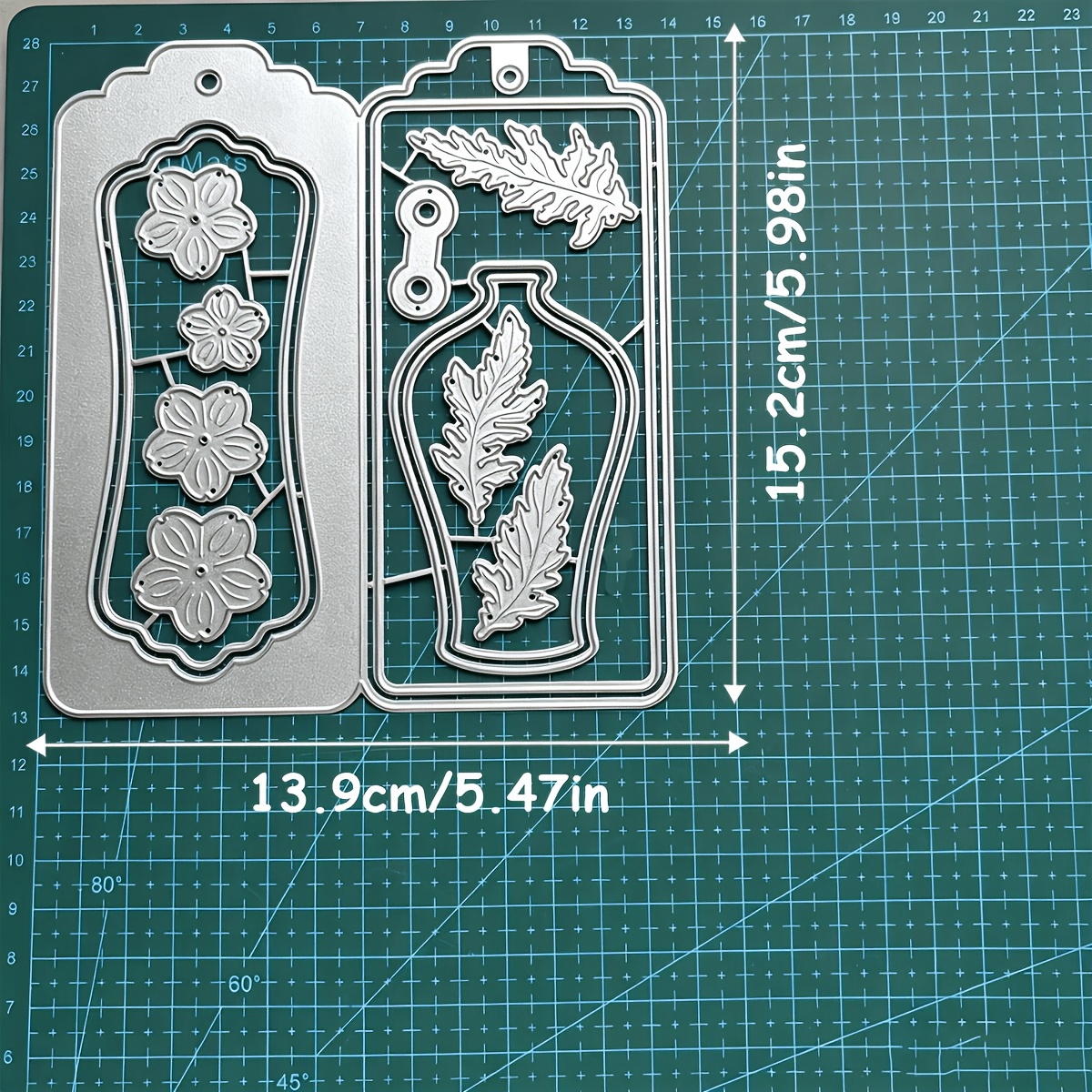 TEMU 1pc Marcador de Libro Troqueles de Corte de Metal - Herramientas para Etiquetas, Álbumes y de Tarjetas para Invitaciones, Álbumes, Decoraciones