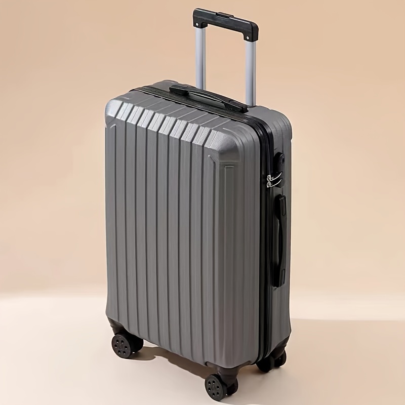 1pc durable luggage box solid color travel trolley case lightweight travel suitcase 3