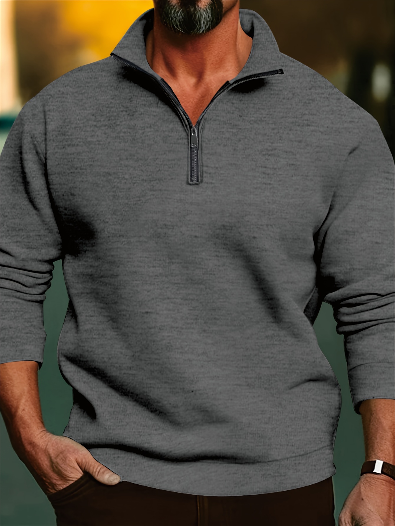 reißverschluss pullover herren langarm