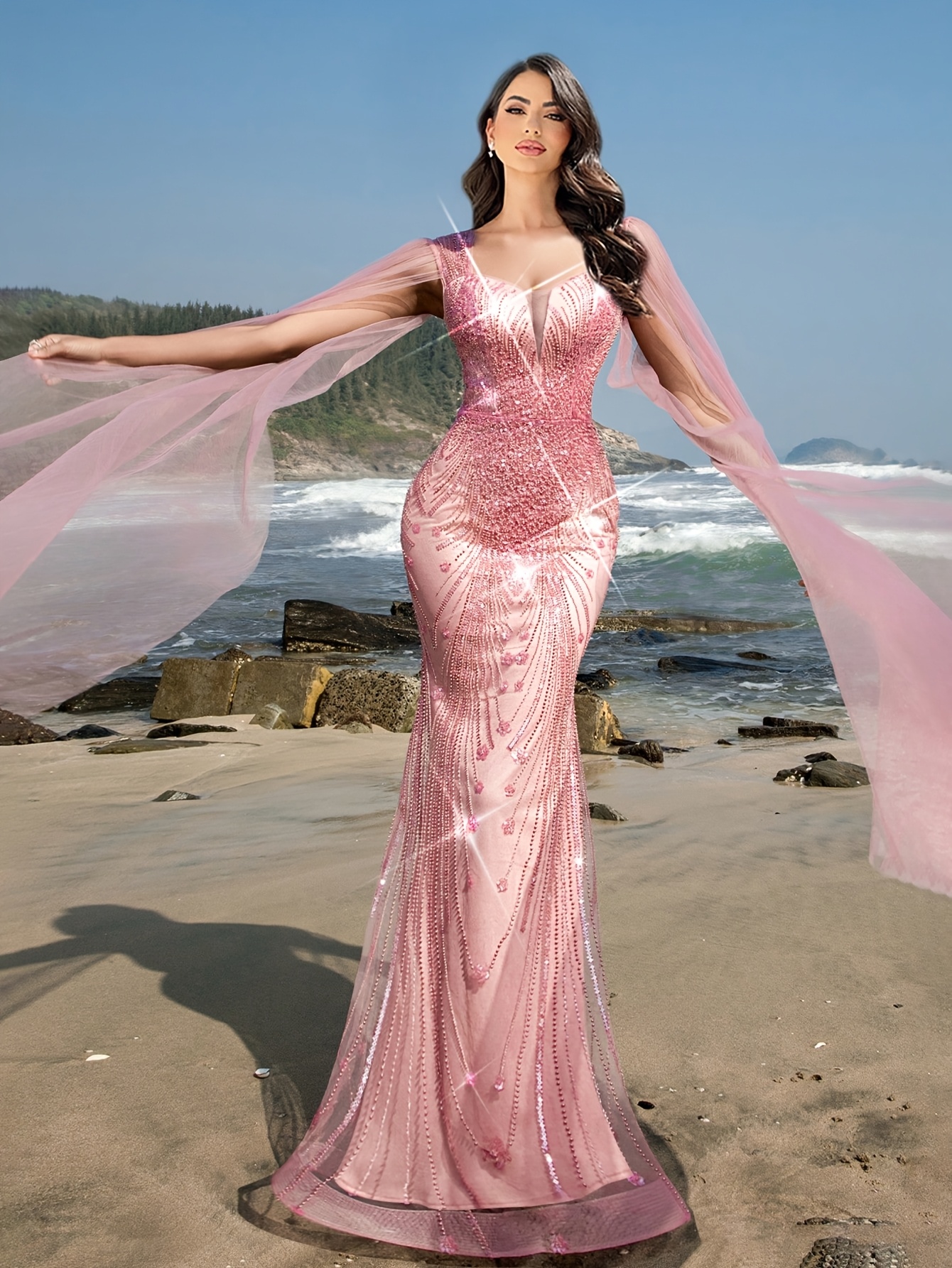 where to buy formal dresses philippines A-Line Tulle Spaghetti Straps Light Yellow Long Prom Dress with Appliques  MD092311 – Dressmeet main image 1