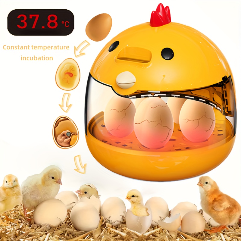 

1pc Automatic Egg Incubator - Usb Powered, Temperature - Cute Chick Shape, With A Transparent Observation Chamber, A Small Valentine's Day Gift.