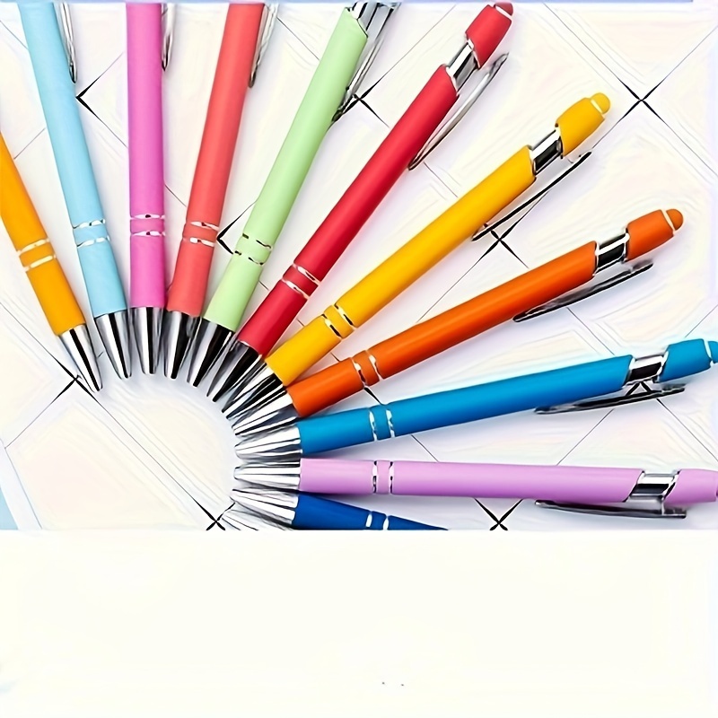 

1pc, 12pcs Employee Gift Bulk, Employee Thank You Pen With Handwriting Pen Tips, Inspirational Screen Touch Thank You Pen Activity Fresh Colors