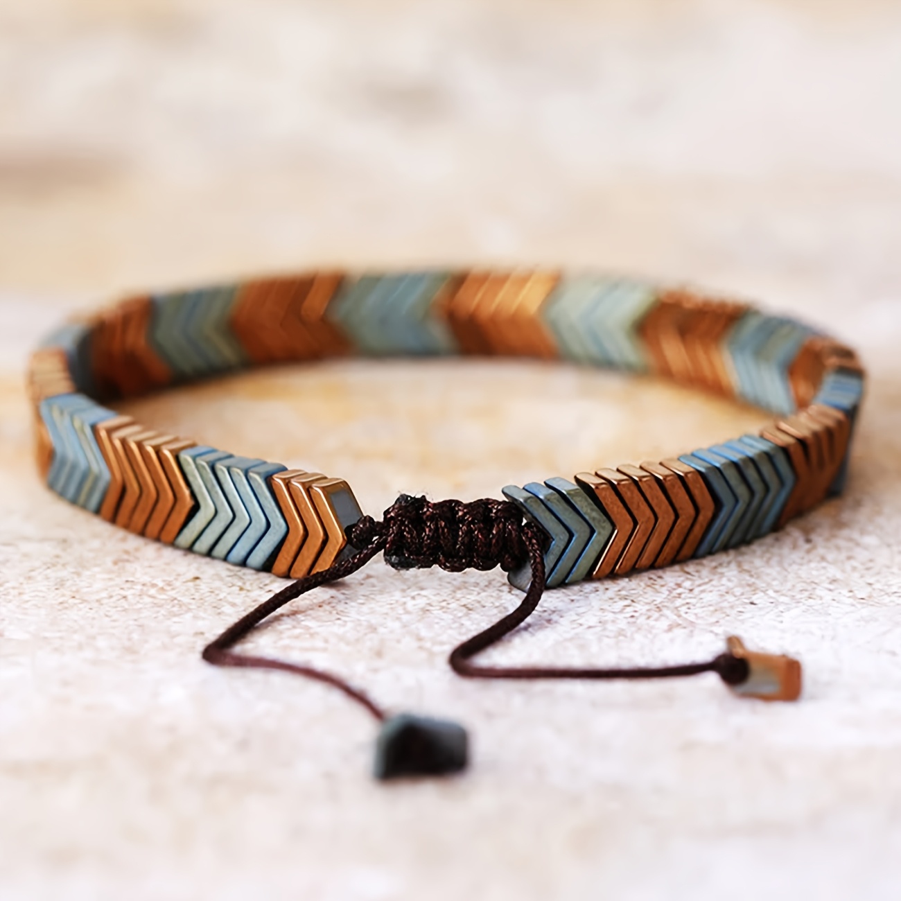 E-shop 1 Stück Hochwertiges Neues Einfaches Gallenstein Handgefertigtes Armband Verstellbares Freundschaftsarmband Naturstein-Armband Tägliches Tragen
