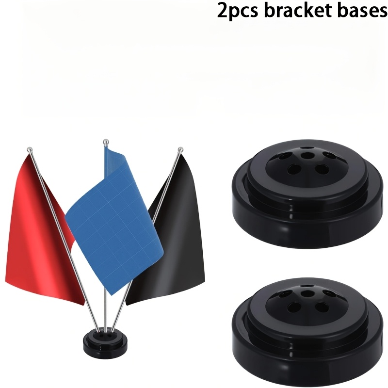TEMU 2pcs 6 Hole Desk , Desktop Base Flag Stand 8-hole Plastic Desk Bases Classroom Flags Holder For Small Stick Desks Flags Office Table