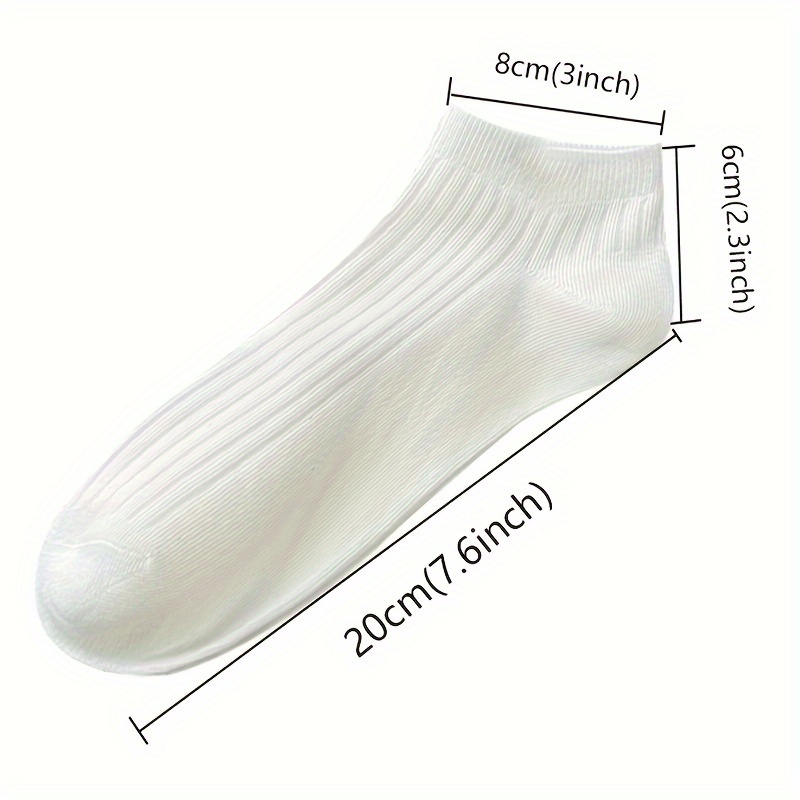 5 pairs of mens solid colour simple style anti odor sweat absorbing crew socks comfy breathable casual soft elastic socks spring summer details 1
