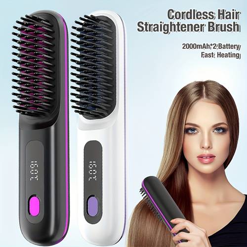 portable hair straightener temperature adjustment fast temperature anti led display usb charging professional shape long lasting bright portable very suitable for holidays and