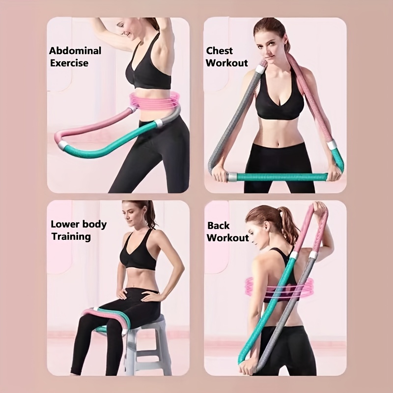 SPDJUMPER Extra Large 63-Inch Spring Fitness Ring – Low Noise, Non-Slip Grip Abdominal Trainer, Soft Material Home Gym Equipment for Women, Full Body Workout & Tummy Control, Space-Saving Durable Exercise Accessory