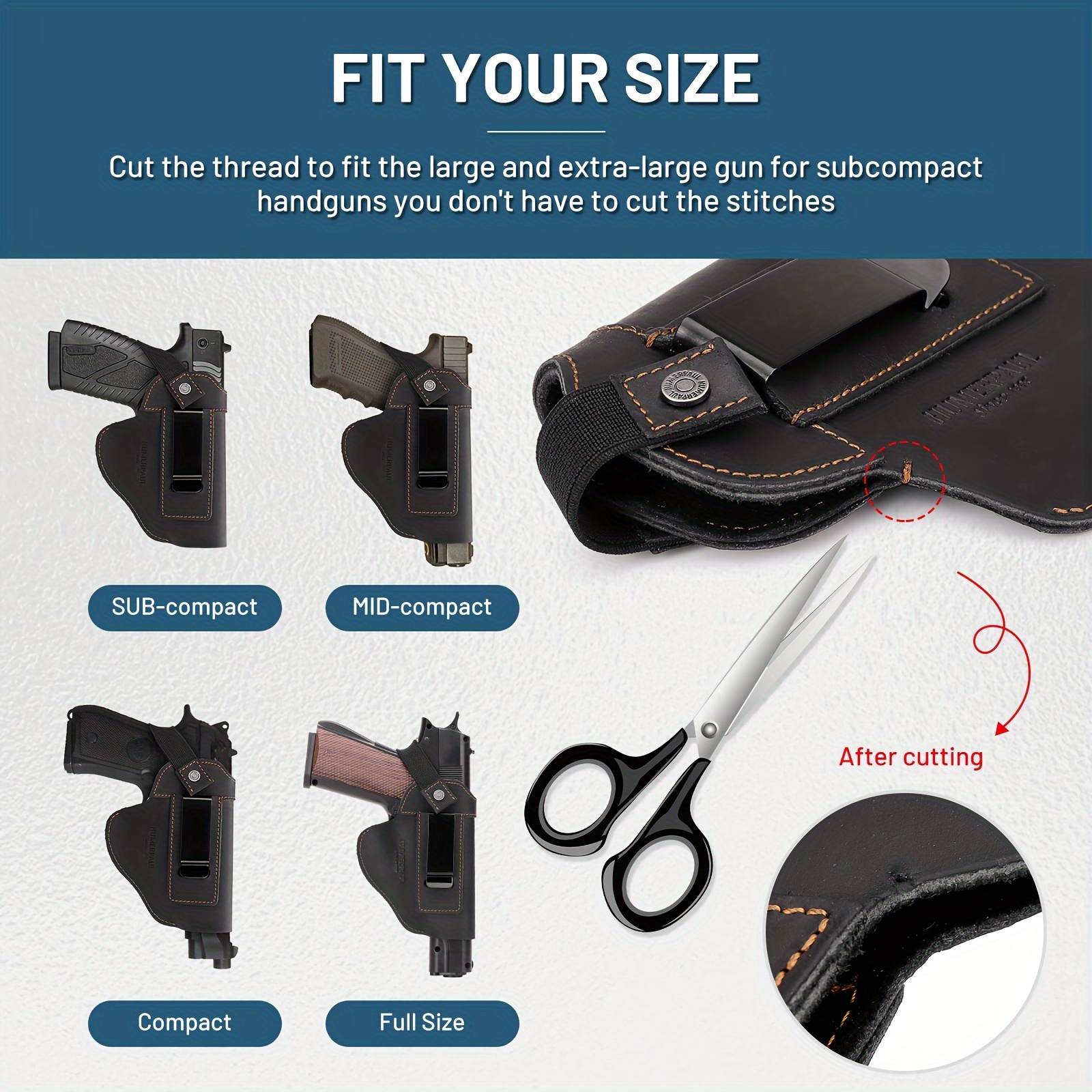 Waist-mounted Holster for Concealed Carry