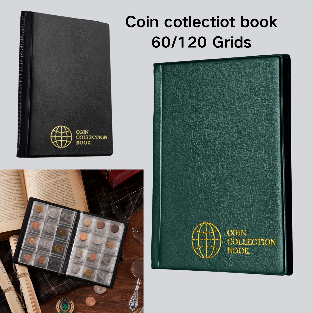 ZFVI  250 Pocket Coin Collection Album Coin Storage Album Coin Storage Storage Book For Commemorative Coin Storage I4714412309