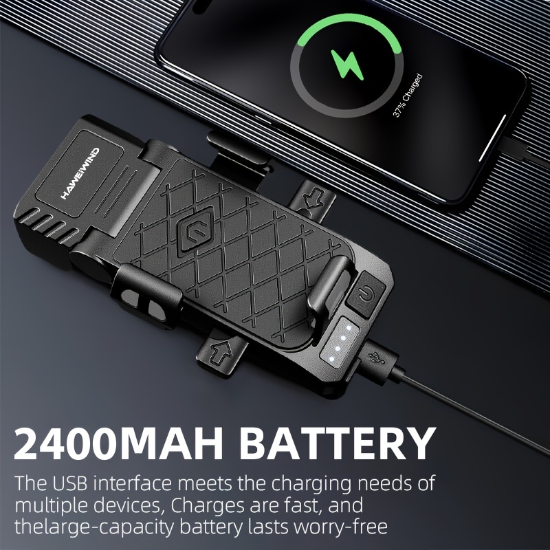 2025 Nieuwe 3-in-1 Fietsverlichting Set, met 6 LED Lampen van Hoge Helderheid, een Batterij, Brede Straal, 5 Modi - USB-C Oplaadbaar, Geschikt voor Nacht Rijden, Fietsaccessoires voor Regelmatige Modellen.