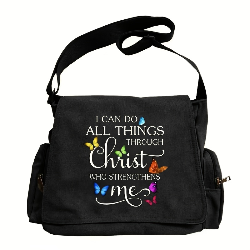 TEMU 1pc Printed Women'-shoulder Crossbody Bag - Vintage Large-capacity Women's Commuter Tote Bag - Flap Single-shoulder Messenger Bag - Commuter Bag