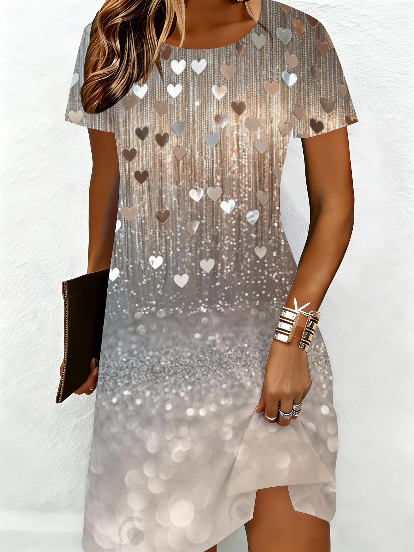 dresses silver sold on Temu United States