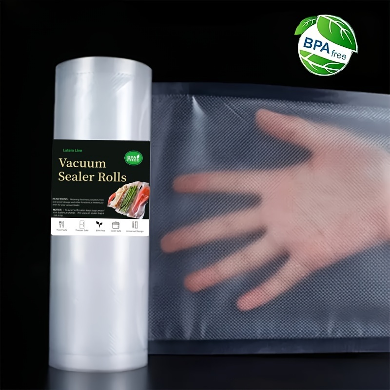 

1 Roll Vacuum Embosioned Sealed Roll Bag, Suitable For Food Preservation, Meal, No Bpa, Very Suitable For Vacuum Storage Of Meat, Fish, Shrimp, Fruits, Vegetables, Etc