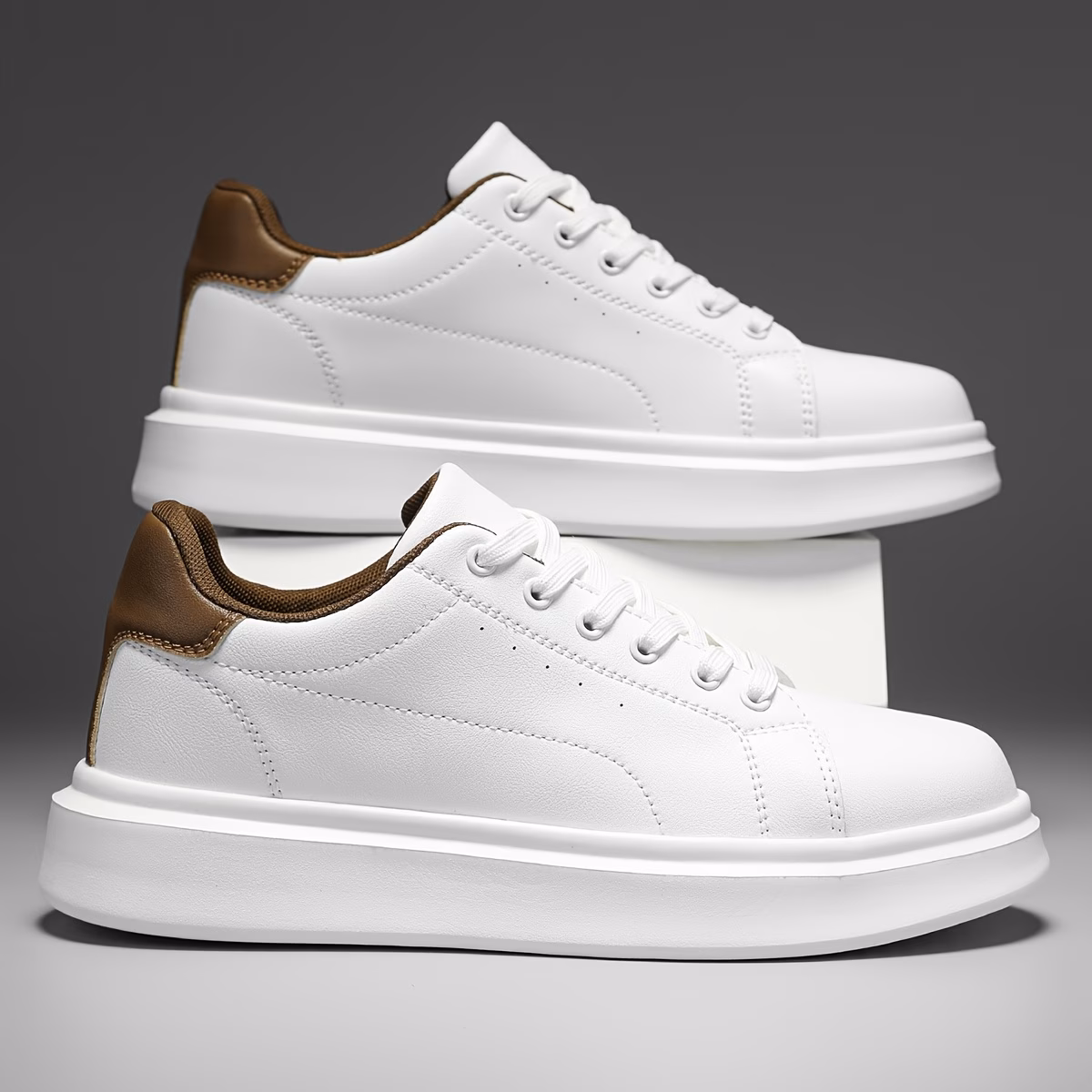 sneakers mens fashionable and casual low top shoes comfortable lace up flat soled shoes outdoor hiking sports shoes versatile and trendy mens classic solid shoes Product details 5