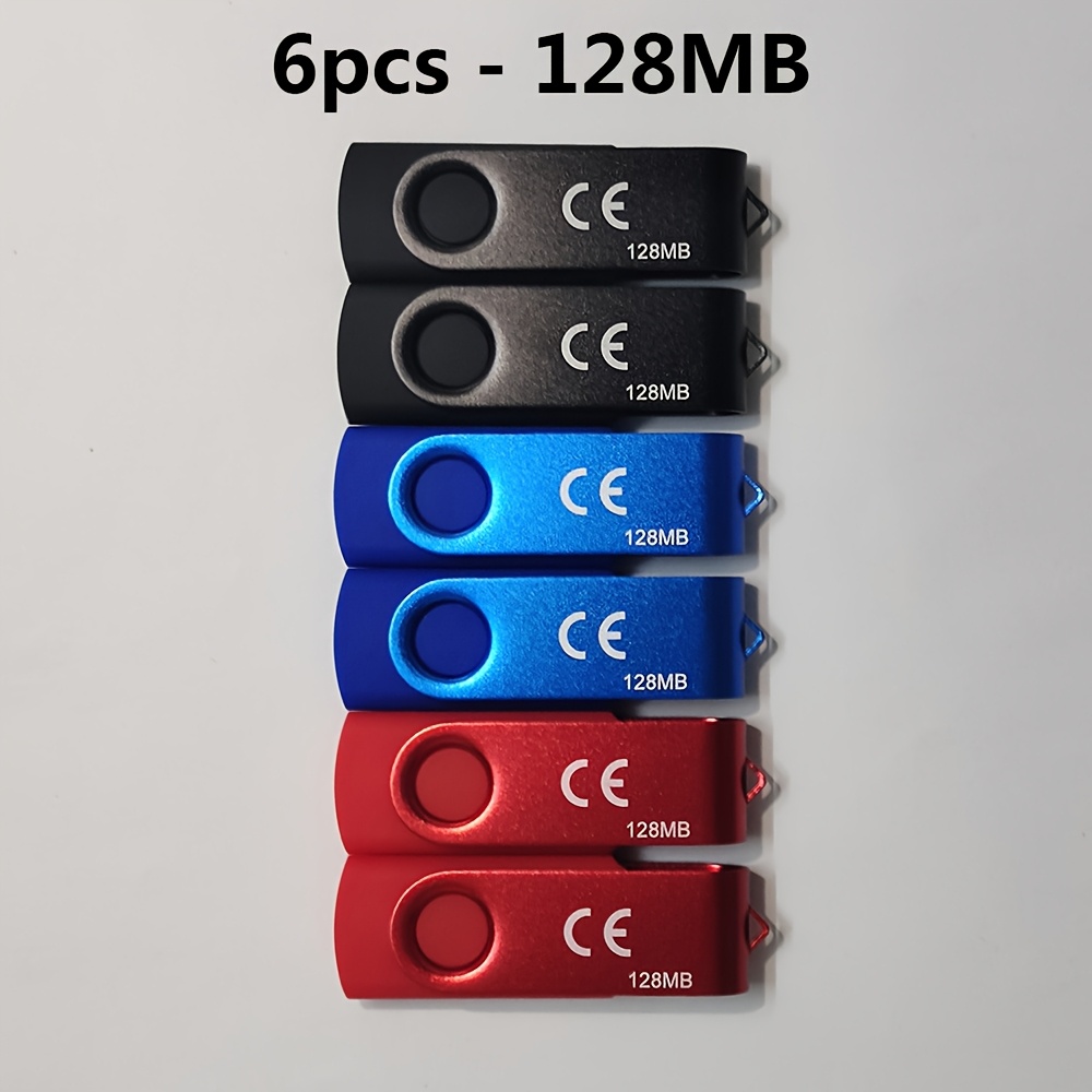 6-barvni vrtljivi USB ključki 128MB/32GB, USB 2.0 vrtljivi pogončki, vrtljivi pomnilniški ključki, za namizne računalnike, prenosnike, zunan