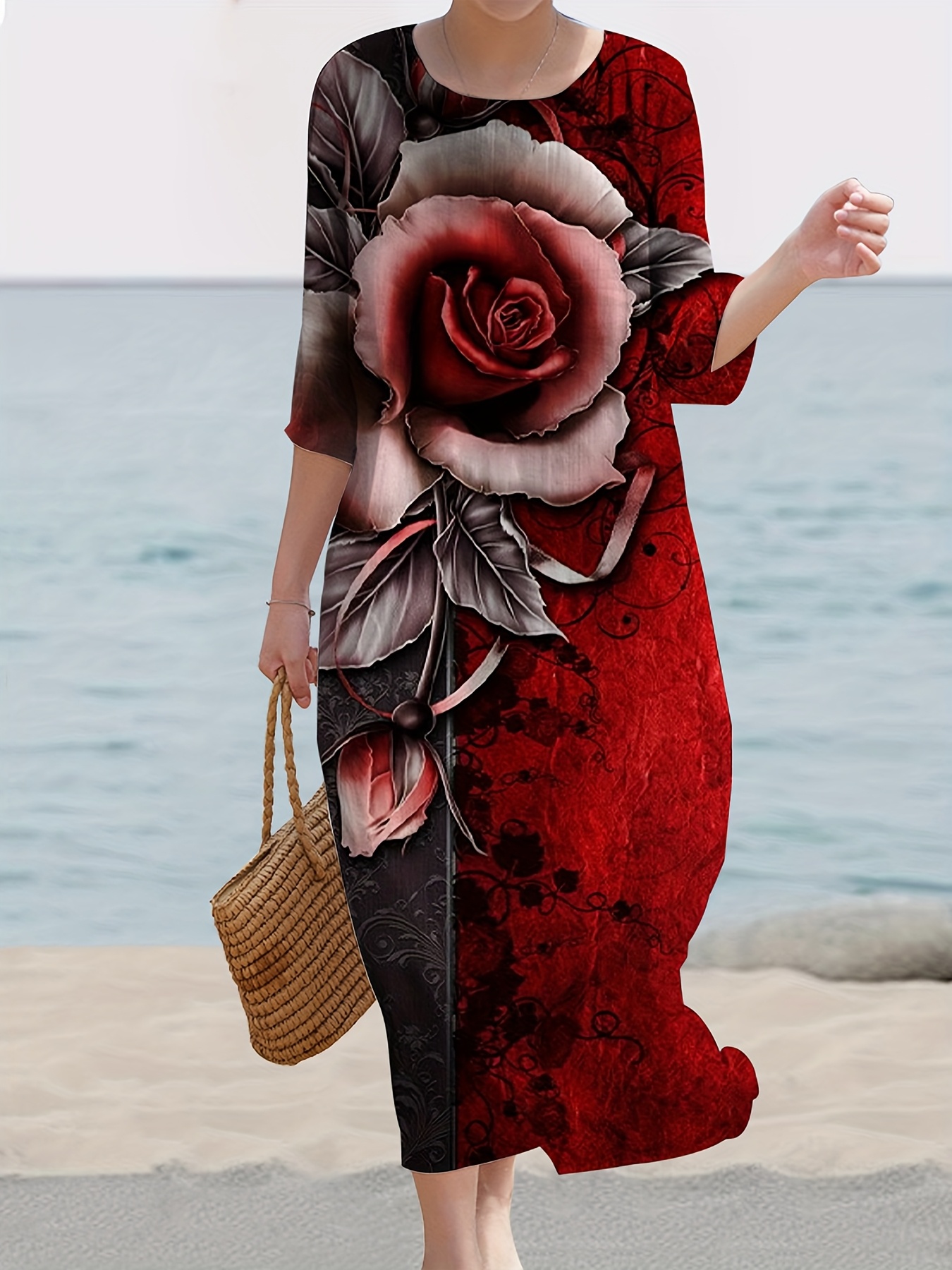 knee length dresses for ladies Terani Couture 252M5310 - Long Stretch Mikado, Lace Sheath Dress