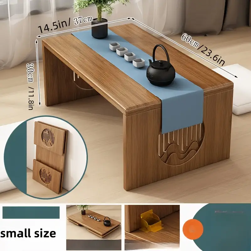 versatile bamboo folding table bedroom study low design with computer use essential small furniture multifunctional details 6