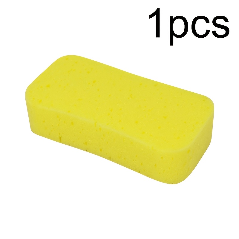 1/2pcs Car Wash Sponge Super Thick Large Yellow Cleaning Sponge Multipurpose Bathroom Kitchen Bicycle Boat