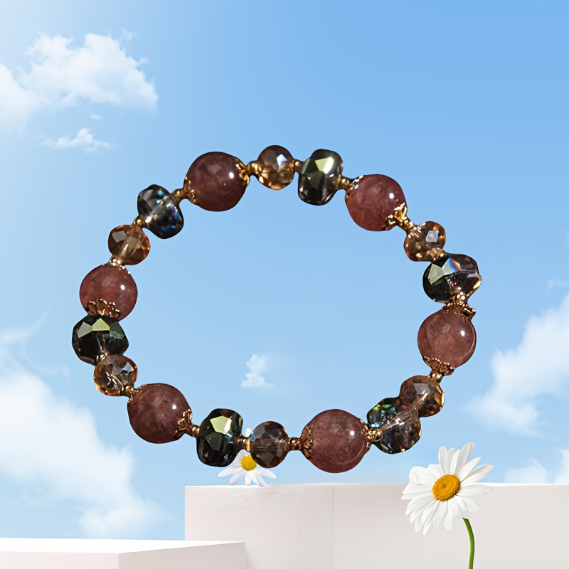Strawberry Crystal Bracelet - Elegant and Chic Jewelry