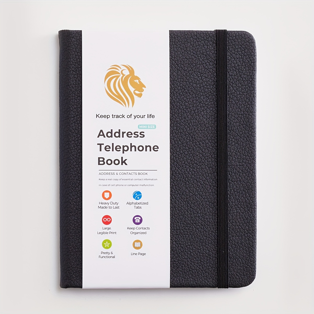 TEMU Alphabetically Tabbed Hardcover Address Book, Featuring A And Small Address Organizer To Manage Phone Numbers, , Birthdays, Anniversaries, And