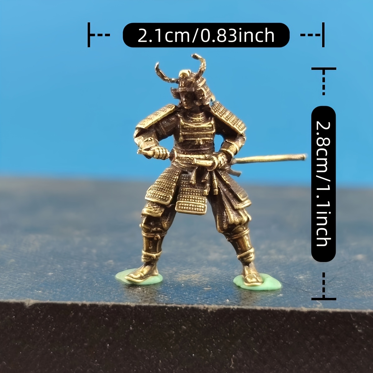 TEMU Statuetta da in metallo, miniatura di , stile arrugginito vintage in ottone, per tavolo da sabbia con stampo micro , auto, console , paesaggio