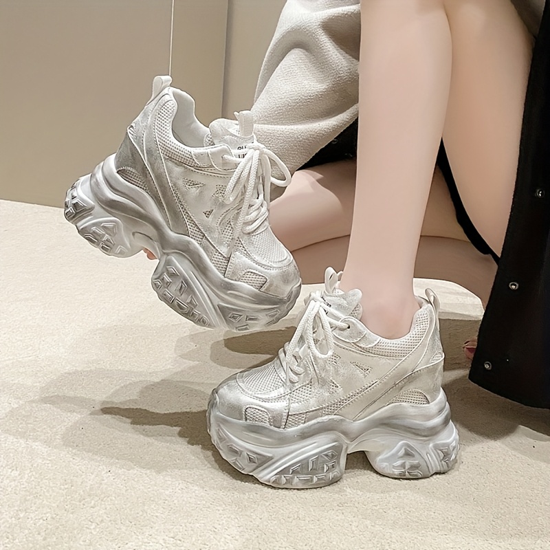 zapatillas plataforma gruesa mujer acolchada cierre Temu Colombia