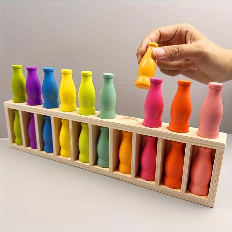 Juego De Emparejar Colores Con Botellas – Divertido Juego Interactivo Para Toda La Familia, Ideal Para Interior Y Exterior