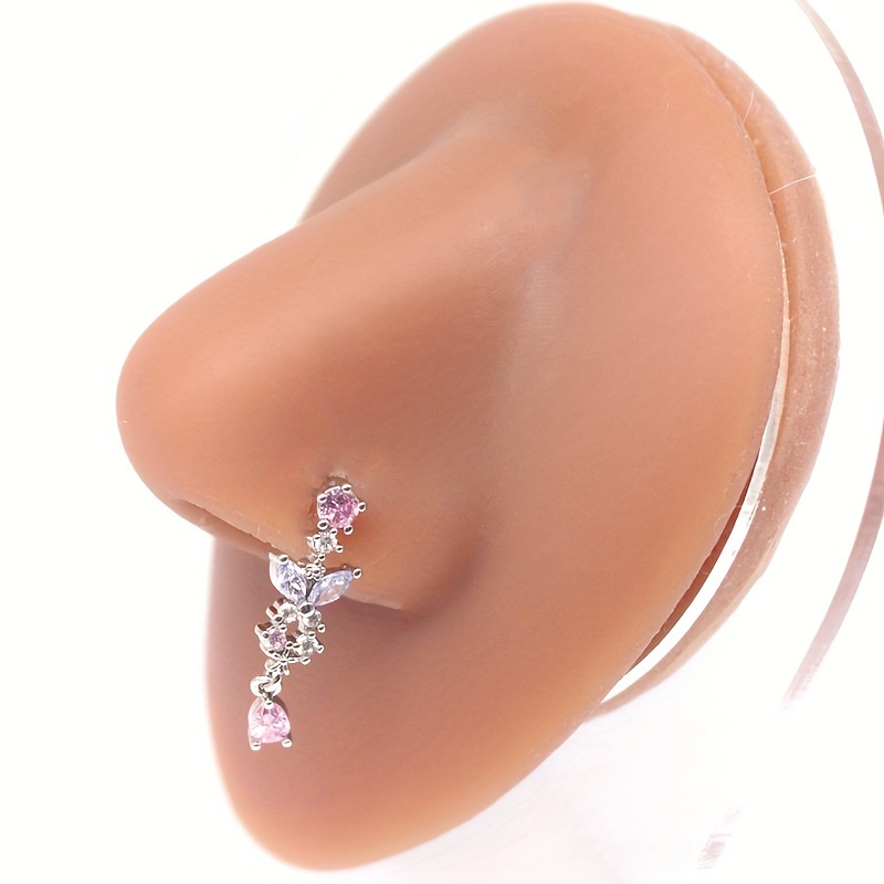 

1 Girl's Sexy Nose Stud Pendant With Zircon