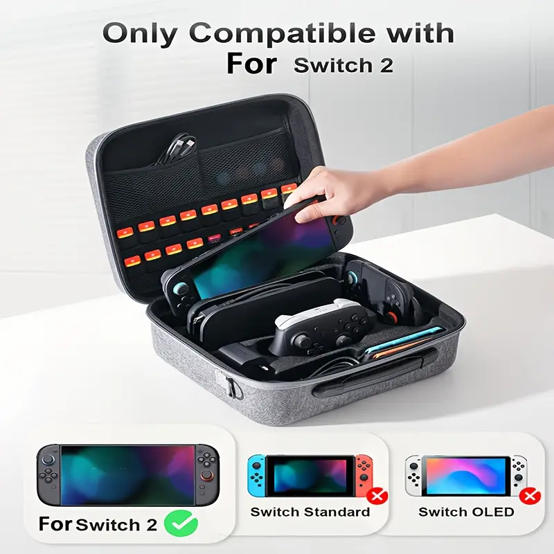 suitable for switch 2 game console storage case switch 2 multi functional protective case portable handbag crossbody bag case accessories Product details 1