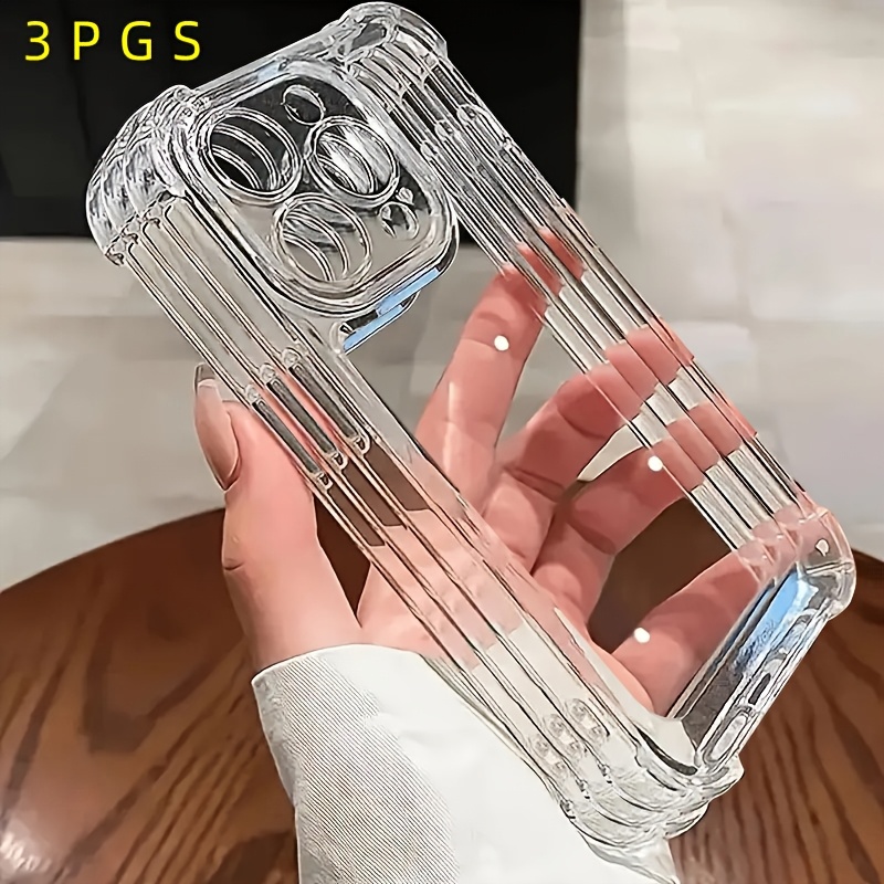 Set of 3 Transparent Shockproof Phone Cases Suitable for Both Men And Women, New Model, Compatible with Iphone X/Xs/Xs Max, 11/12/13/14/15 Pro Max And Plus