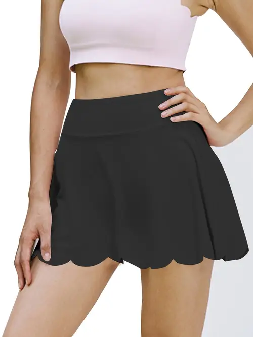 lightweight design womens elegant high waist tennis golf skirt with pockets stretchy flowy white activewear short for running pickleball machine washable sports activewear pleated tennis skirt durable sports fabric