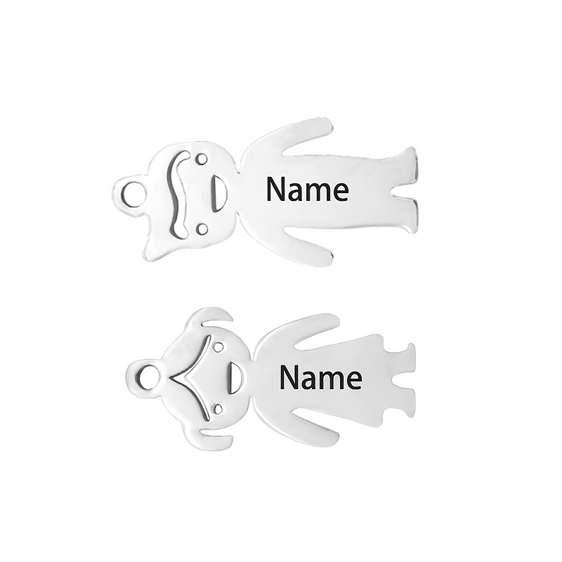 TEMU Personalized Custom Keychain, Custom Silvery Figure Keychain, A Stainless Pendant That Customized With A Name, A Key Ring That Customized With