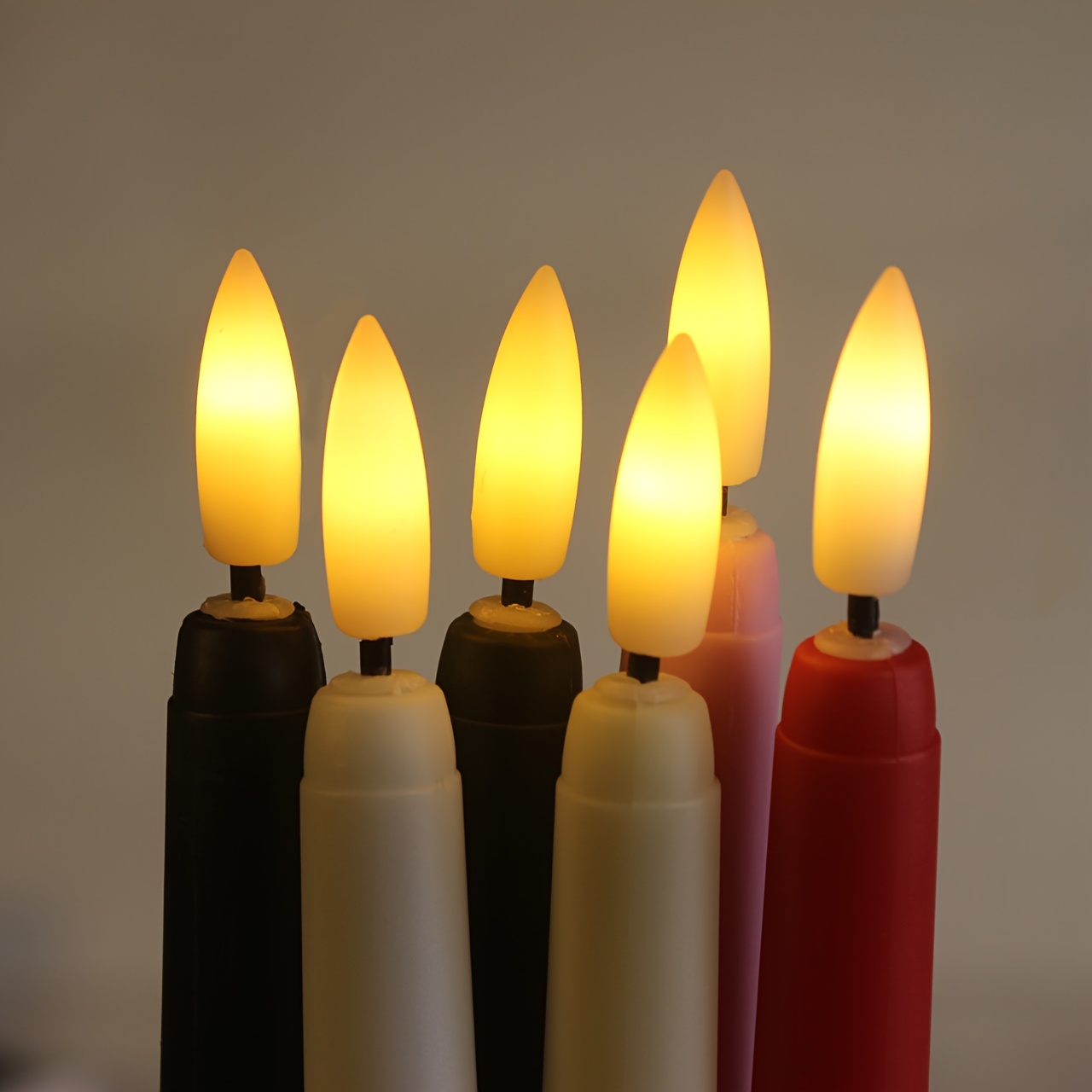 24pcs Beige LED Flameless Candle Lights Set