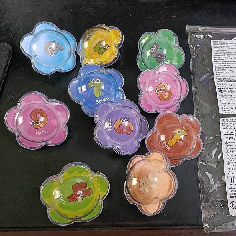 Image of 10pcs New Floating Balls Shower Toys, Alphabet And Number Cognitive Animal Bathroom Toys, Pool Play Water Toys - Perfect For Summer, Christmas, Birthday Gifts
