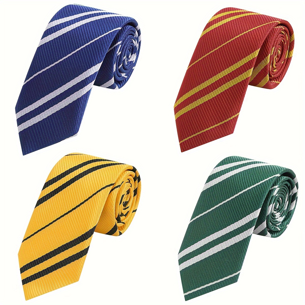 

1pc/4pcs Pinstriped Forma Tie, Men's Striped Tie, Magic Academy Role-playing Accessories Christmas Gifts