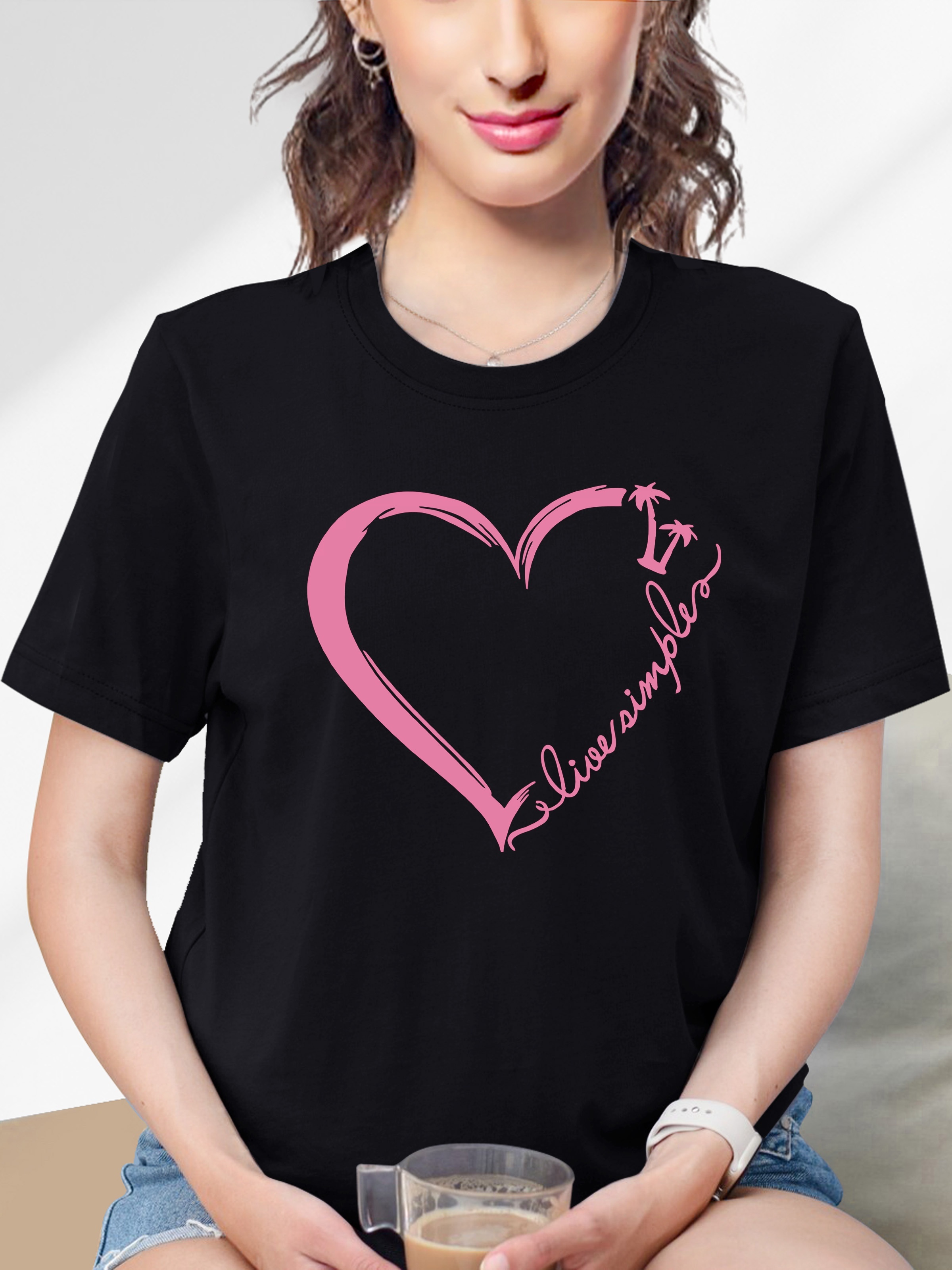 Camiseta Rosa Negra