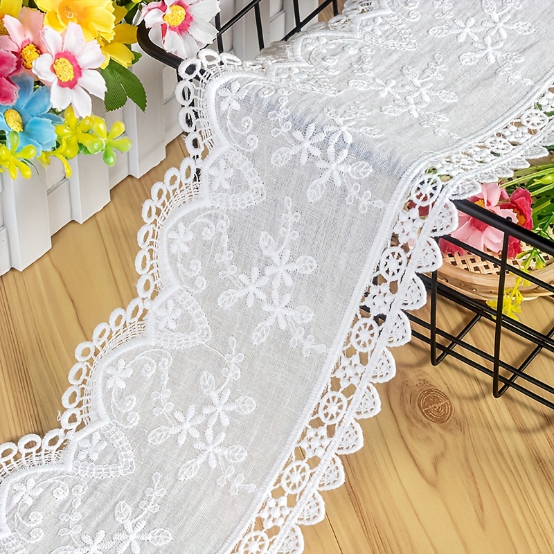 15.5cm Cut-out Cotton Embroidery Clothing Additions High Quality Lace Fabric