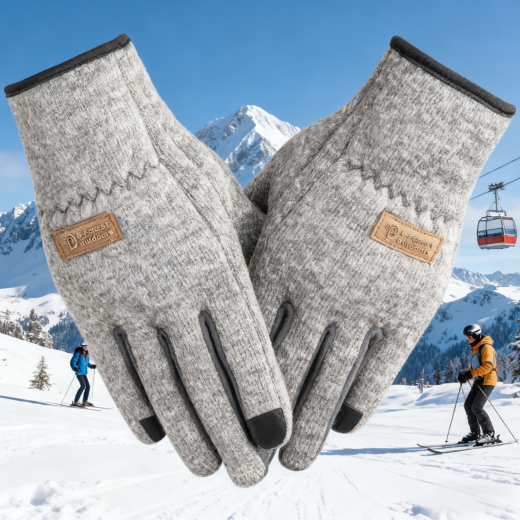 Winter Windproof Touchscreen Cycling Gloves for Outdoor Activities