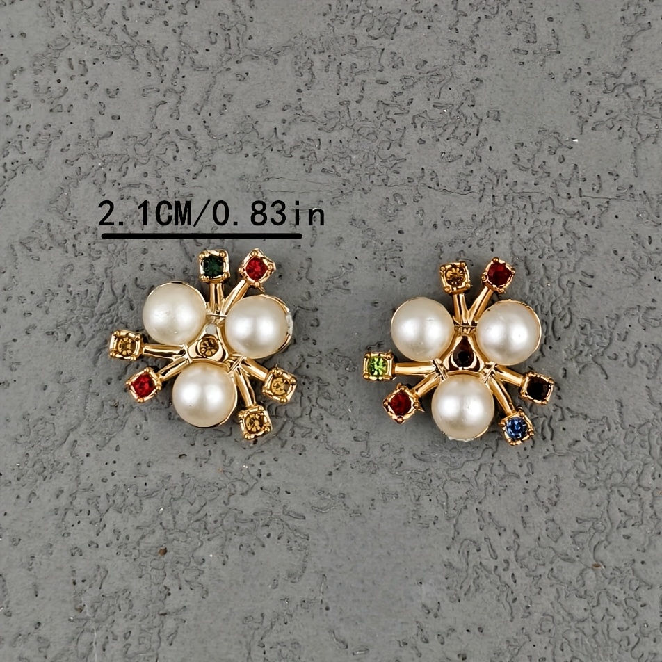 80pcs Colorful Acrylic Flower Disc Bead Patches