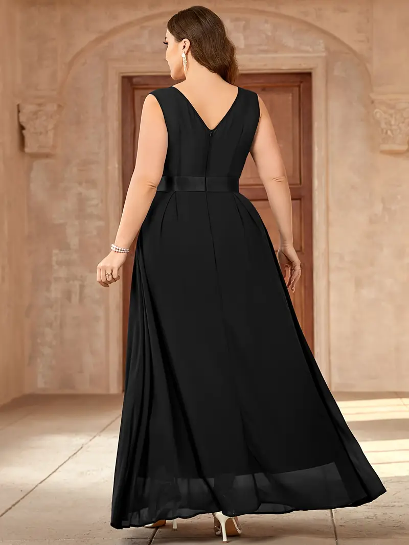 plus size long black bridesmaid dresses Off the Shoulder Plus Size Black Bridesmaid Dress QB3035 US14 / As Picture