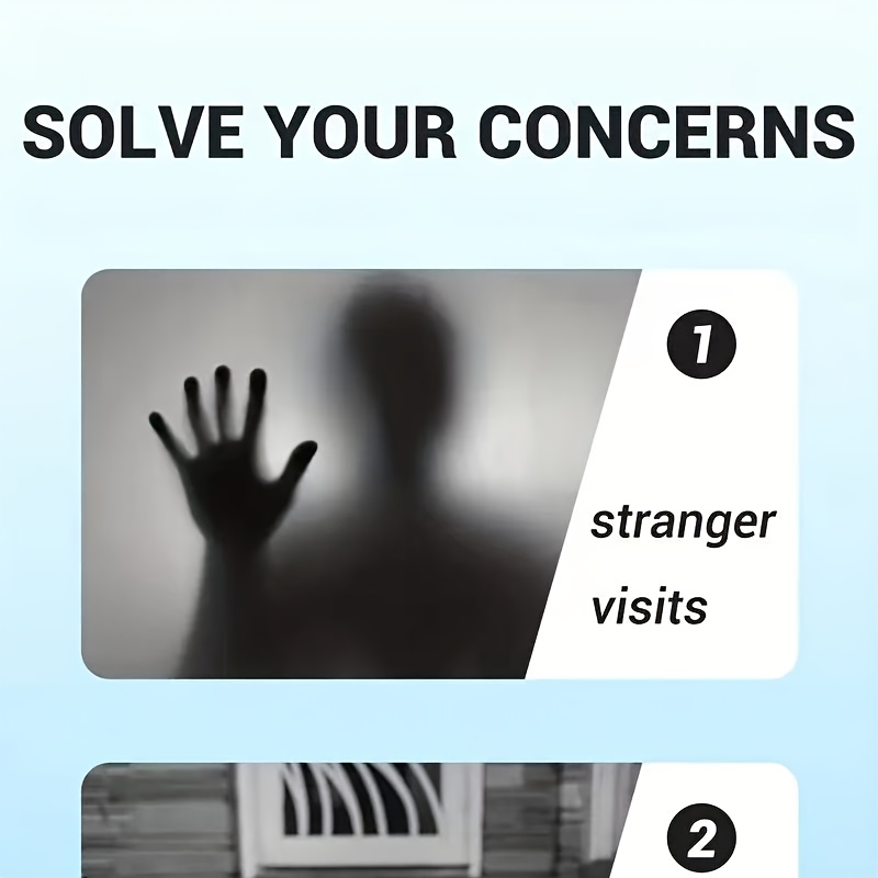 Intercomunicador Inalámbrico Antirrobo X8 con Pantalla para Exteriores, Ojo de Gato, 2.4G/3G/4G/5G Inalámbrico, Recargable por USB, Video HD 480P, Batería, Timbre y Cámara de Vigilancia para Seguridad del Hogar, Timbre para Seguridad en el Hogar, Diseño Elegante, Construcción Duradera