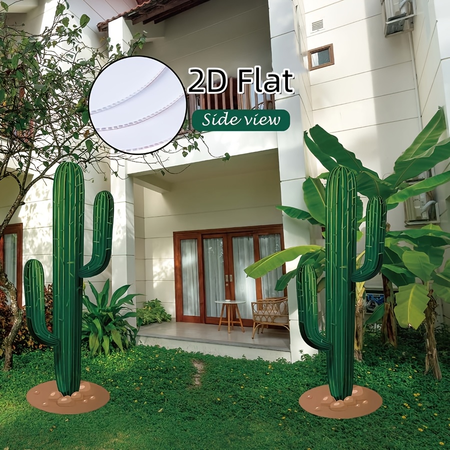2 western themed party cactus decorations outdoor courtyard - Temu